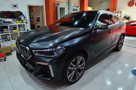 대전카스킨 + 오렌지카스킨 + 대전랩핑 + 세종랩핑 + 전체랩핑 + BMW + X6M50i + 3m.2080-S12 Satin Black + 사틴블랙 / 대전 유성구 원신흥동