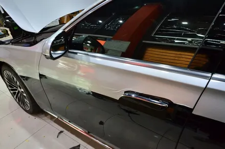 대전카스킨 + 오렌지카케어 + 오렌지카스킨 + 전체랩핑 + 벤츠S580+Mercedes-Benz S580+듀오톤+3m 1080-G120 Gloss White Aluminum / 대전 유성구 원신흥동