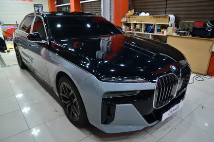 대전카스킨 + 오렌지카스킨 + 대전랩핑 + 세종랩핑 + 전체랩핑 + BMW + BMW 740D + 듀오톤 + styx - Pianm Black + 고광택 / 대전 유성구 원신흥동