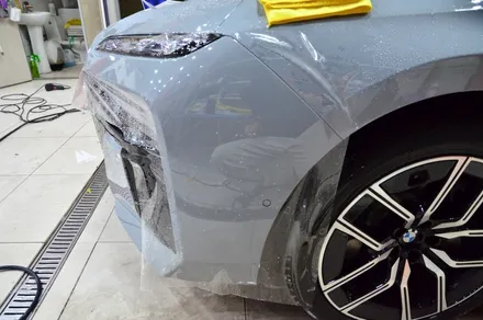대전카스킨 + 오렌지카스킨 + 대전랩핑 + 세종랩핑 + 전체랩핑 + BMW + BMW 740i + 듀오톤 + styx - Pianm Black + 고광택 + 부분PPF / 대전 유성구 원신흥동