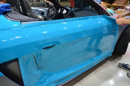 대전카스킨 + 오렌지카스킨 + 전체랩핑 + 전체PPF + AUDI + R8 GT 스파이더 + MIAMI BlLUE + 마이에미블루 + AX Film + 고광택 / 대전 유성구 원신흥동