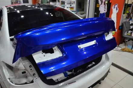 대전카스킨 + 오렌지카스킨 + 전체 랩핑 + BMW + M5 + AXfilm XXL006 (Liquid Metal Midnight Blue) / 대전 유성구 원신흥동