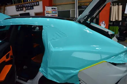 대전카스킨 + 오렌지카스킨 + 전체랩핑 + 람보르기니 + 우루스 + BB WRAP-RF019(PET Tiffany Blue) +티파니 블루 / 대전 유성구 원신흥동