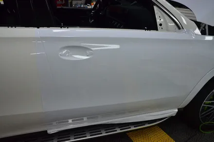 대전 카스킨 + 오렌지 카스킨 + 벤츠 + GLE 53 AMG 쿠페 + 전체랩핑, 부분 카본PPF,크롬죽이기 + TINYBOT Gloss White / 대전 유성구 원신흥동