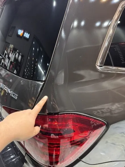 동탄 석회수 전체랩핑 / 벤츠 GL63 AMG 석회수 및 낙수 전체랩핑 제거 후 전체랩핑 재시공 / 동탄 산척동