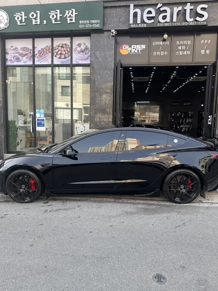 동탄 광택 / 테슬라 모델3 퍼포먼스 외관 컨디션 올리기 작업 시공 후기 / 동탄 산척동