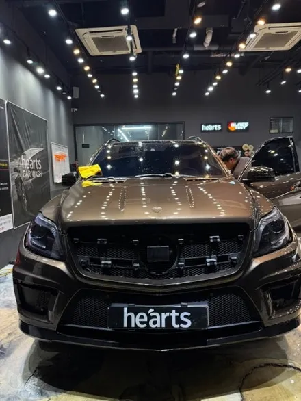 동탄 석회수 전체랩핑 / 벤츠 GL63 AMG 석회수 및 낙수 전체랩핑 제거 후 전체랩핑 재시공 / 동탄 산척동