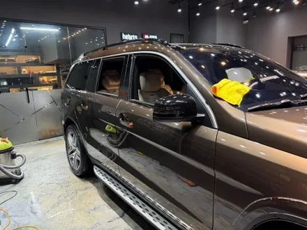 동탄 석회수 전체랩핑 / 벤츠 GL63 AMG 석회수 및 낙수 전체랩핑 제거 후 전체랩핑 재시공 / 동탄 산척동