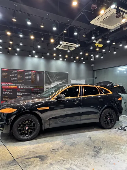 동탄 랩핑 광택 블랙박스 / 동탄 재규어 F 페이스 크롬딜리트,전체세미광택,LXQ600 POWER 128GB 블랙박스 시공 후기 / 동탄 산척동