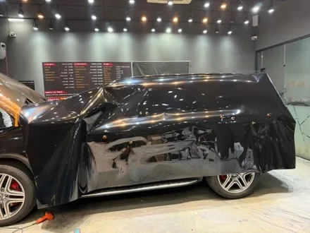 동탄 석회수 전체랩핑 / 벤츠 GL63 AMG 석회수 및 낙수 전체랩핑 제거 후 전체랩핑 재시공 / 동탄 산척동