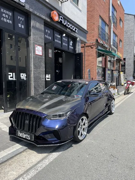 동탄 광택,유리막코팅 / 벨로스터 JS 튜닝카 전체세미광택 + 유리막코팅 / 동탄, 오산, 수원, 용인, 향남, 봉담, 평택