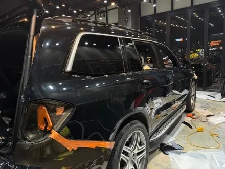 동탄 석회수 전체랩핑 / 벤츠 GL63 AMG 석회수 및 낙수 전체랩핑 제거 후 전체랩핑 재시공 / 동탄 산척동