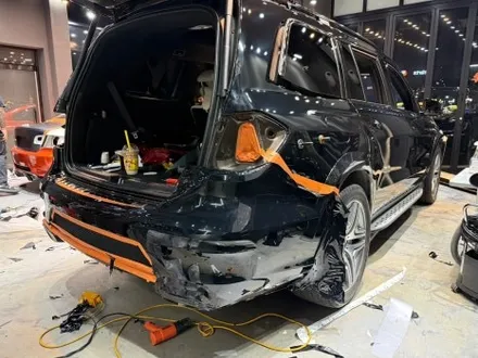 동탄 석회수 전체랩핑 / 벤츠 GL63 AMG 석회수 및 낙수 전체랩핑 제거 후 전체랩핑 재시공 / 동탄 산척동