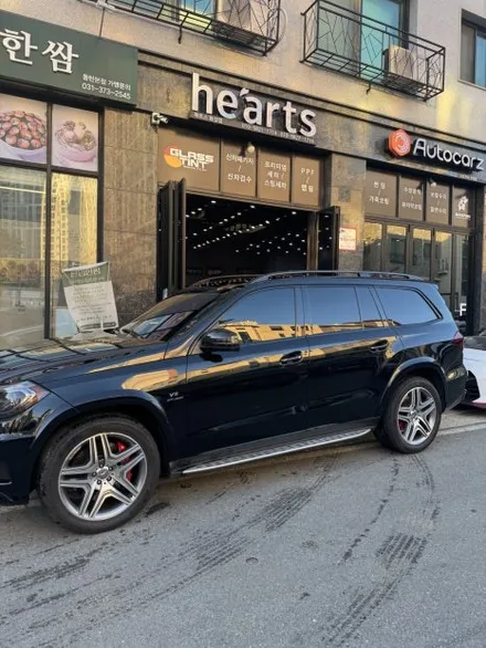 동탄 석회수 전체랩핑 / 벤츠 GL63 AMG 석회수 및 낙수 전체랩핑 제거 후 전체랩핑 재시공 / 동탄 산척동