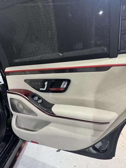 동탄 크롬죽이기 포인트 랩핑 / 벤츠 W223 S클래스 63AMG 바디킷 컨버전차량 전체크롬딜리트,포인트랩핑,실내랩핑 시공 / 동탄 산척동