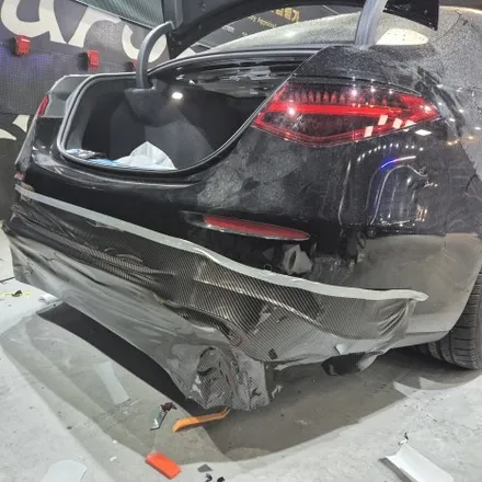 동탄 크롬죽이기 포인트 랩핑 / 벤츠 W223 S클래스 63AMG 바디킷 컨버전차량 전체크롬딜리트,포인트랩핑,실내랩핑 시공 / 동탄 산척동