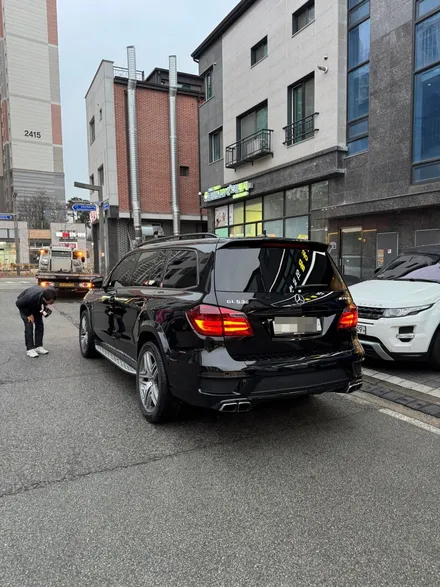 동탄 석회수 전체랩핑 / 벤츠 GL63 AMG 석회수 및 낙수 전체랩핑 제거 후 전체랩핑 재시공 / 동탄 산척동