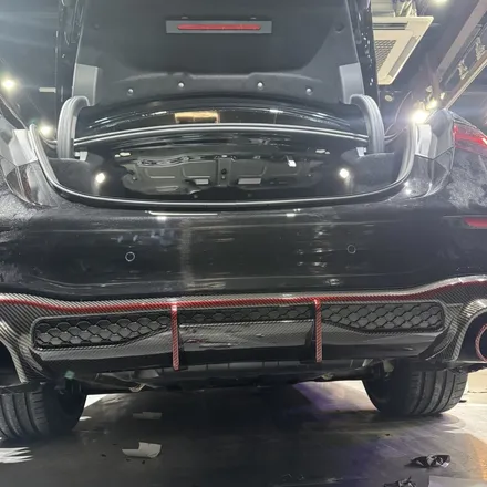 동탄 크롬죽이기 포인트 랩핑 / 벤츠 W223 S클래스 63AMG 바디킷 컨버전차량 전체크롬딜리트,포인트랩핑,실내랩핑 시공 / 동탄 산척동