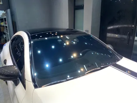 동탄 썬팅 / 벤츠 C63S AMG 전면 글라스틴트 산타나 썬팅 재시공 후기 / 동탄 산척동
