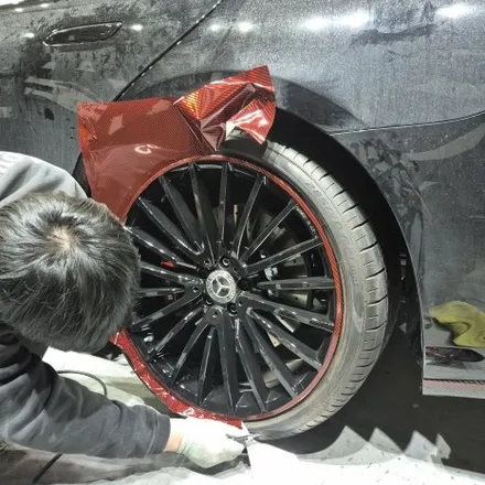 동탄 크롬죽이기 포인트 랩핑 / 벤츠 W223 S클래스 63AMG 바디킷 컨버전차량 전체크롬딜리트,포인트랩핑,실내랩핑 시공 / 동탄 산척동