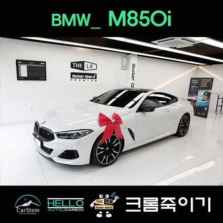 M850i 카본PPF 크롬죽이기,루프스킨 시공으로 포스 있게 변신한 후기