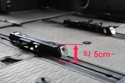더 뉴 카니발 3열탈부착레일(부천 카니발 하이브리드 튜닝)