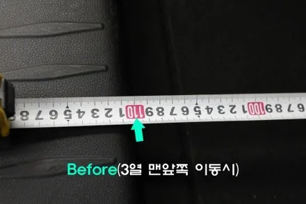 카니발 3열 탈거 레일 장착해야 차박 캠핑 가능하죠.(4세대 9인승 전용) 구조변경 승인 가능한 3열 탈부착 레일 작업