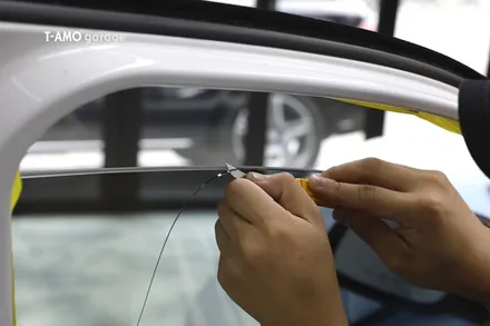 BMW썬팅 118d 솔라가드프리미엄 퀀텀 보그 재시공 신월점