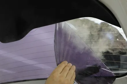 쉐보레 스파크 노후 썬팅 재시공 작업
