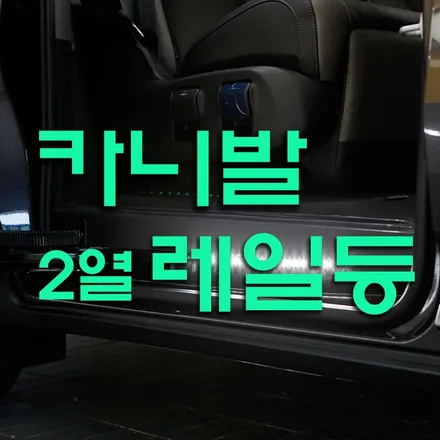 카니발 하이브리드 레일등 야간 승하차시 안전 필수품(도어등)