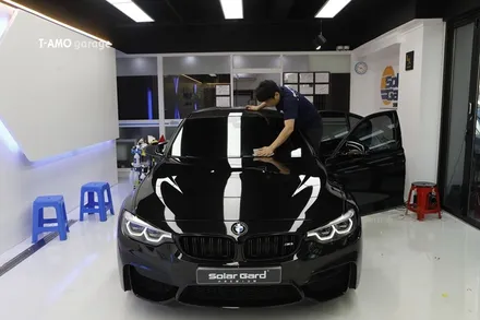 BMW F80 M3 썬팅 솔라가드프리미엄 퀀텀 재시공 신차검수는 신월점에서 받기