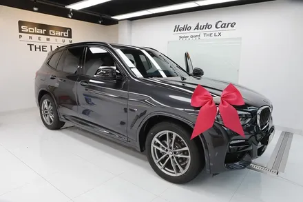 BMW x3 썬팅은 솔라가드 프리미엄 더엘엑스 티타늄 으로 G01 20i