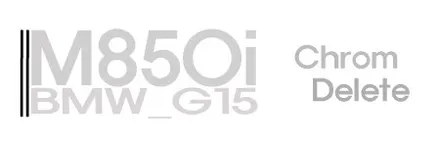 일산 bmw 크롬죽이기 M850i 크롬딜리트 랩핑(헬로배터리)