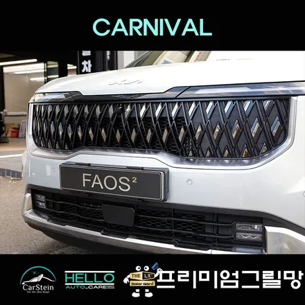 구로 카니발 튜닝 라디에이터 보호 프리미엄 그릴망 작업 완벽!