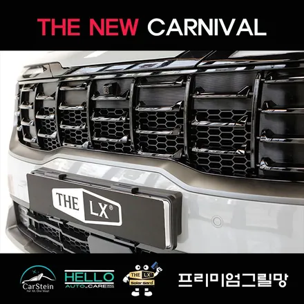 카니발 그릴망 시공 차량 보호하기(프리미엄 그릴망 작업)