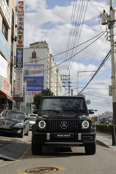 벤츠 지바겐 G63 AMG 썬팅 솔라가드프리미엄 퀀텀 시공은 신월점 강추