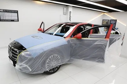 부평 벤츠 S350d 더엘엑스 LX 열차단 썬팅