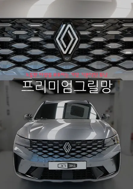 인천 그랑콜레오스 프리미엄 그릴망 일명 육각형 벌집그릴망 시공으로 소중한 차량을 보호하세요