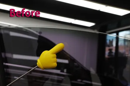 쉐보레 스파크 노후 썬팅 재시공 작업