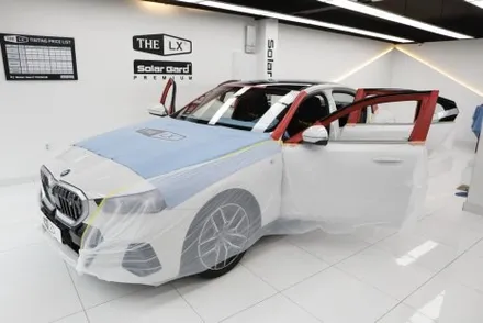 bmw i5 신차 출고 솔라가드 제니스ir 썬팅 전파간섭 걱정 없음(카슈타인)