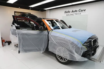 BMW x3 썬팅은 솔라가드 프리미엄 더엘엑스 티타늄 으로 G01 20i