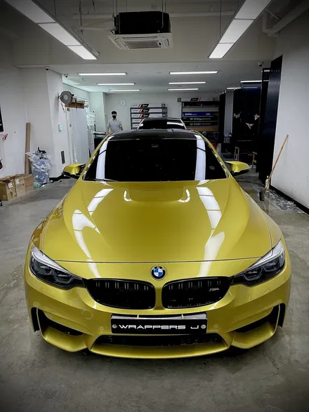BMW m4 인텐스블루 전체랩핑 차량색상바꾸기 일산파주 에이버리 랩핑 / 서울 강서구 공항동