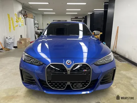 bmw i4 랩핑 시공으로 스포티하게 바뀐 외모 / 서울 강서구