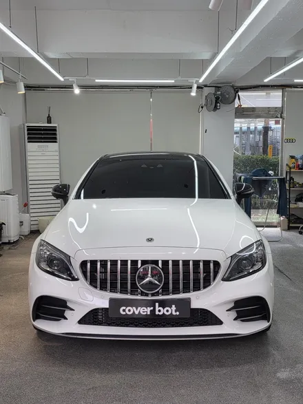 서초 강남 크롬죽이기 루프스킨 벤츠 C43 AMG 고광택 필름으로 시공하면 태가 달라요. / 서울 강서구 공항동