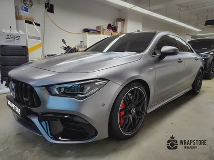 서울 cla45amg 부분랩핑시공 검정포인트랩핑! / 서울 강서구 공항동
