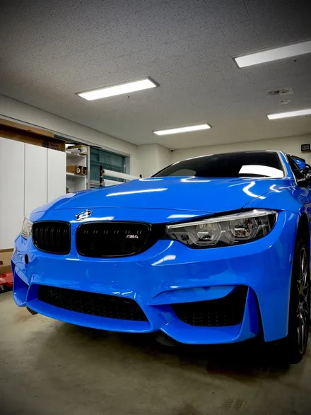 BMW m4 인텐스블루 전체랩핑 차량색상바꾸기 일산파주 에이버리 랩핑 / 서울 강서구 공항동