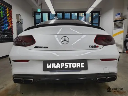 서울 스모그ppf 시공 c63 amg 헤드라이트 톤다운 후기 / 서울 강서구 공항동