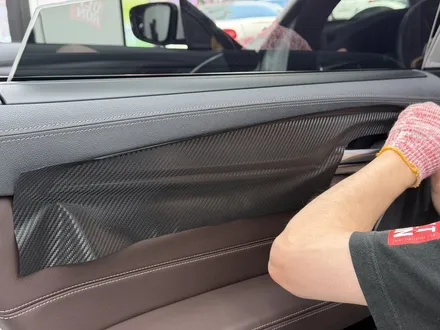 일산 부분랩핑 몰딩 크롬죽이기, 실내 무광 카본 BMW 6GT 적용 사례 / 서울 강서구 공항동