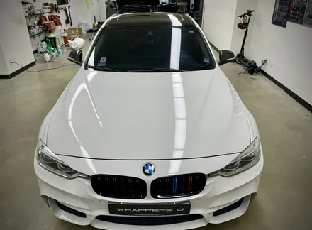bmw 3시리즈 랩핑제거 재시공 강서구 루프스킨맛집 ! / 서울 강서구 공항동