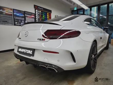 서울 스모그ppf 시공 c63 amg 헤드라이트 톤다운 후기 / 서울 강서구 공항동